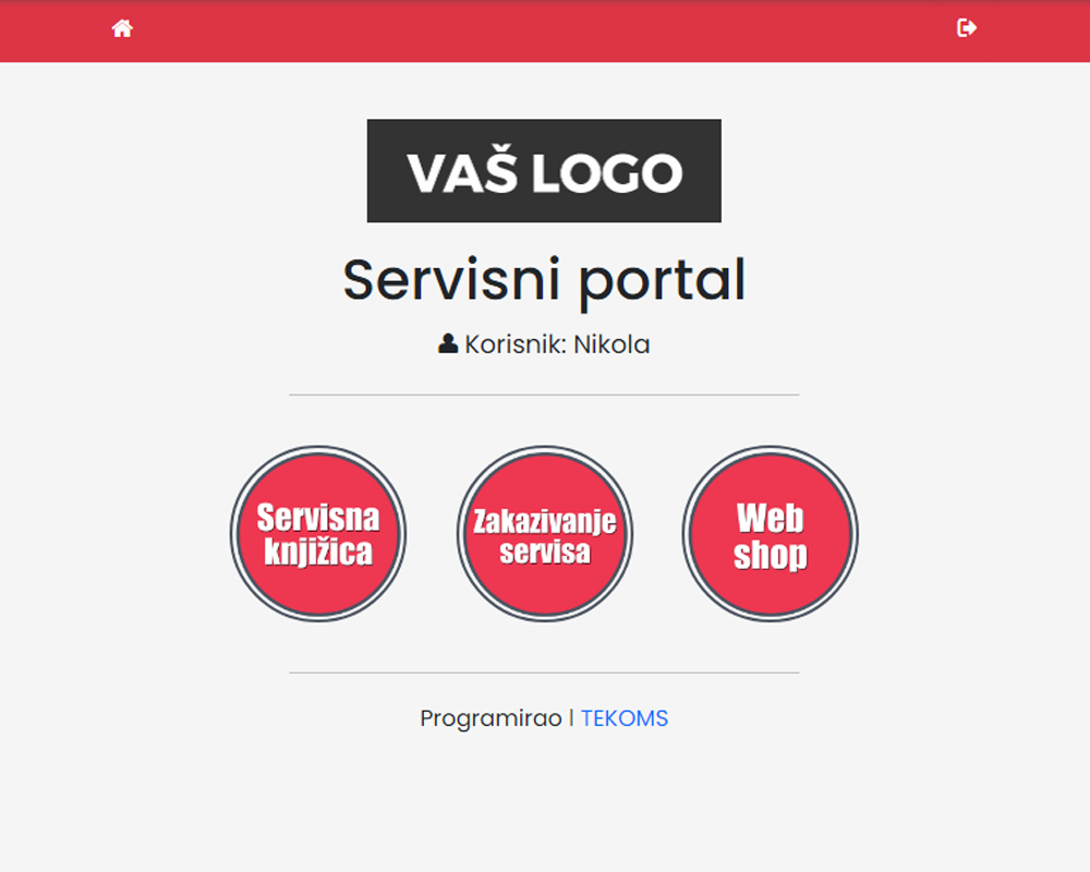 Aplikacija za evidenciju servisa vozila