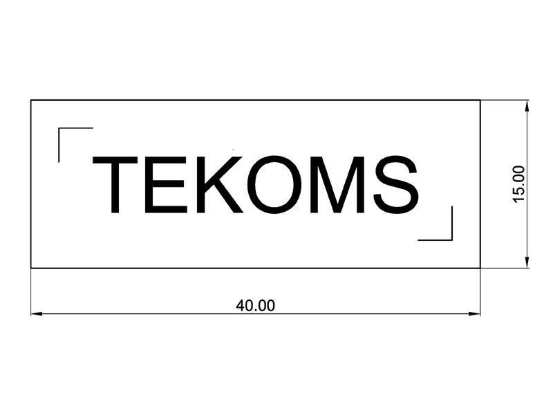 Drawing for CNC laser